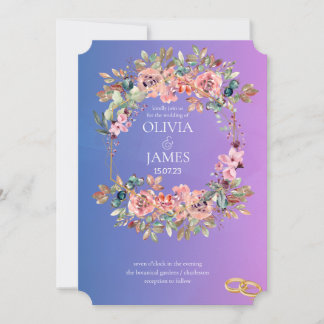INVITACIONES DE BODA DE PLANTILLA EN LÍNEA con fro