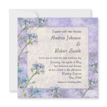 Invitaciones de boda de primavera con flores No me