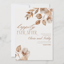 Invitaciones de boda de Romance Rústico v2