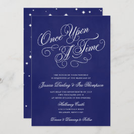 Invitaciones De Boda De Una Vez Al Azul Real