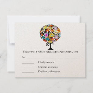 Invitaciones de boda del Círculo de Amor del Bosqu