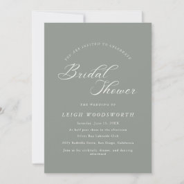 Invitaciones de boda Elegant Charm Dark Sage