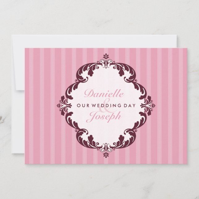 INVITACIONES DE BODA ELEGANTE :: Dluxe floreciente (Anverso)