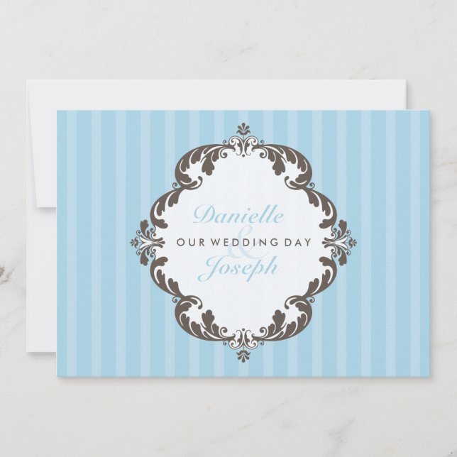 INVITACIONES DE BODA ELEGANTE :: florecer deluxe 1 (Anverso)