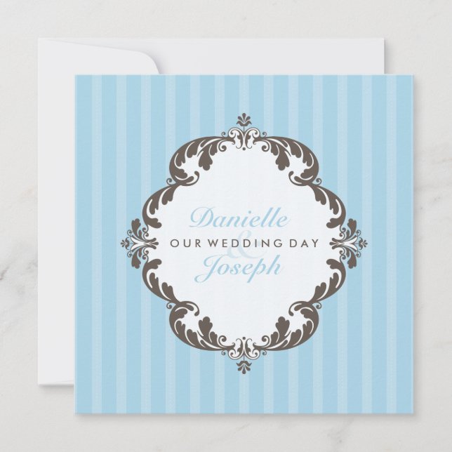 INVITACIONES DE BODA ELEGANTE :: florecer deluxe 1 (Anverso)