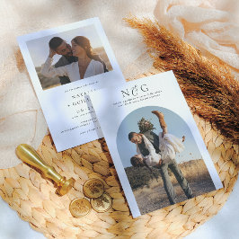 Invitaciones de Boda Elegantes Foto en Arco
