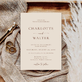 Invitaciones de boda elegantes minimalistas modern