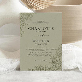 Invitaciones de boda elegantes minimalistas modern