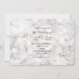Invitaciones de boda elegantes y glamurosas con lu