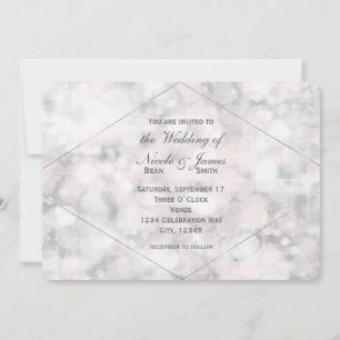 Invitaciones de boda elegantes y glamurosas con lu