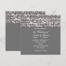Invitaciones de boda elegantes y glamurosas con pu