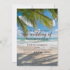 Invitaciones de boda en la playa