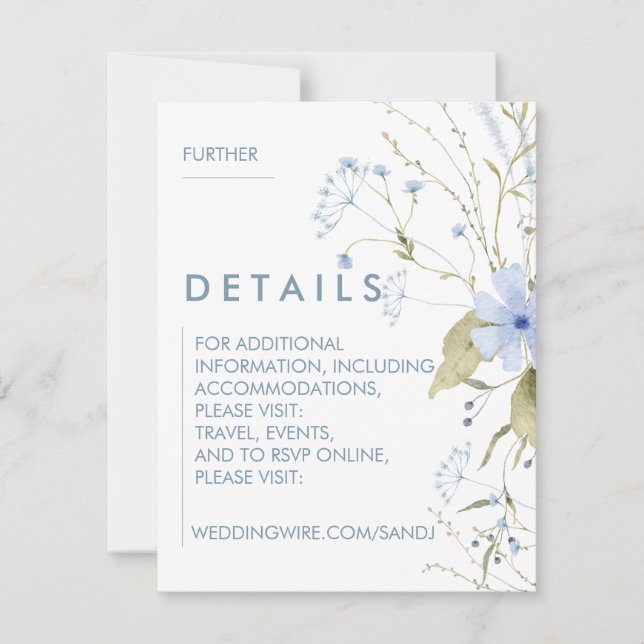 Invitaciones de Boda Florales (Anverso)
