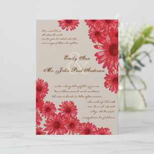 Invitaciones de boda Gerber Daisy