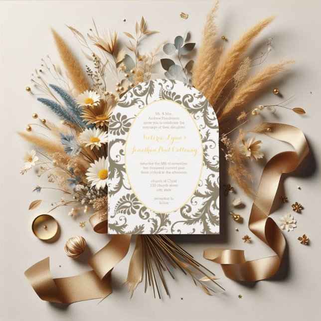 Invitaciones de boda gris carbón y amarillo (Subido por el creador)