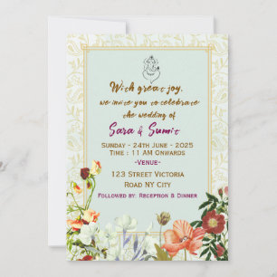Invitaciones de boda india 