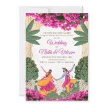 Invitaciones de boda india y tarjetas de boda hind