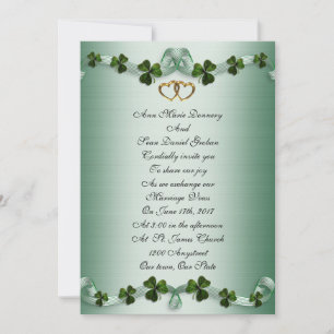 Invitaciones de boda irlandesas