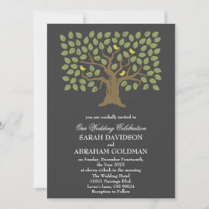 Invitaciones de Boda Judía Tradicionales - Árbol