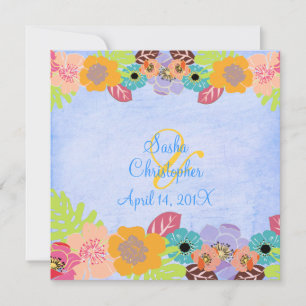 Invitaciones de boda Leis/Luau