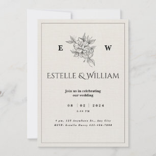 invitaciones de boda   Leña vegetal
