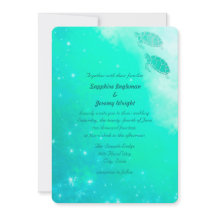 Invitaciones de boda mágicas modernas para la play