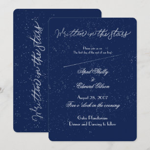 Invitaciones de boda melancólicas escritas en las 
