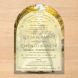 Invitaciones de Boda Minimalista Invitación Acríli