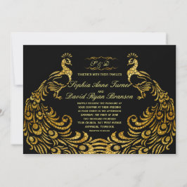 Invitaciones de boda | Negro de oro