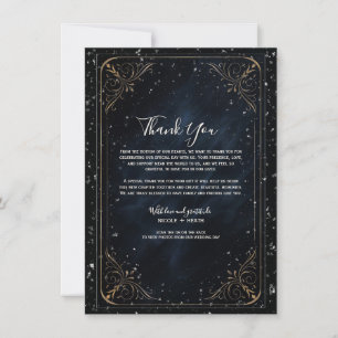Invitaciones de boda Obsidian Oracle Midnight Eleg