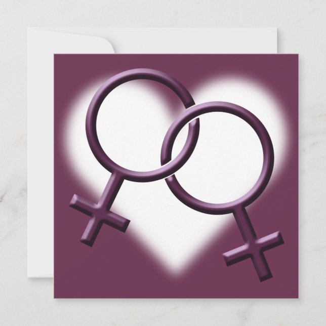Invitaciones de Boda Orgullo Gay Tarjetas de Amor  (Anverso)