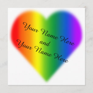 Invitaciones de Boda Orgullo Gay Tarjetas de Amor 