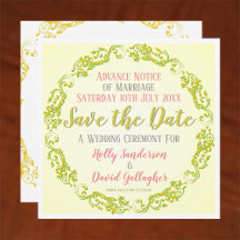 Invitaciones de boda para guardar la fecha con dis