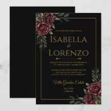 Invitaciones de Boda para Suite de Lujo Moody