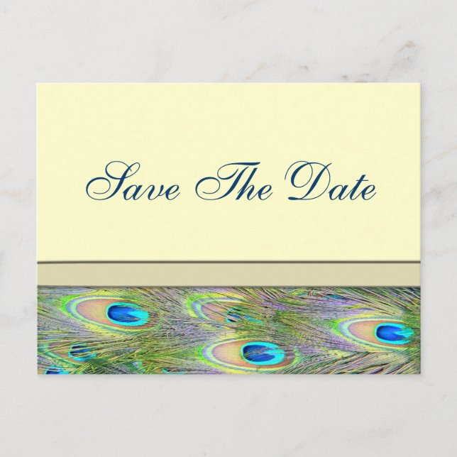 Invitaciones de boda Pavón Dorado (Anverso)