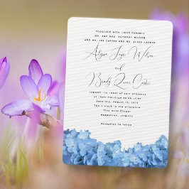 Invitaciones de boda personalizadas de Baby Blue H