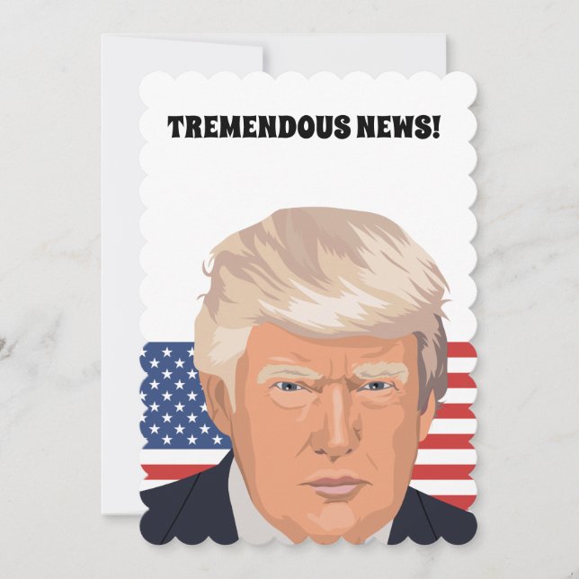 INVITACIONES DE BODA PERSONALIZADAS DE DONALD TRUM (Anverso)