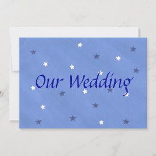Invitaciones de boda personalizadas de estrellas a