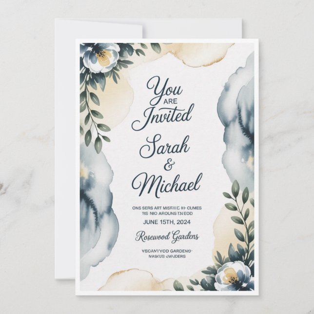 Invitaciones de Boda Personalizadas 💍 – Editables (Anverso)