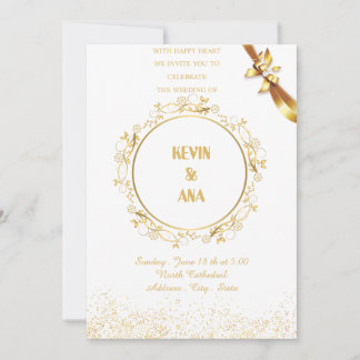 Invitaciones de boda personalizadas | Elegante, Rú