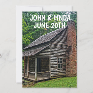 INVITACIONES DE BODA PERSONALIZADAS LOG CABIN