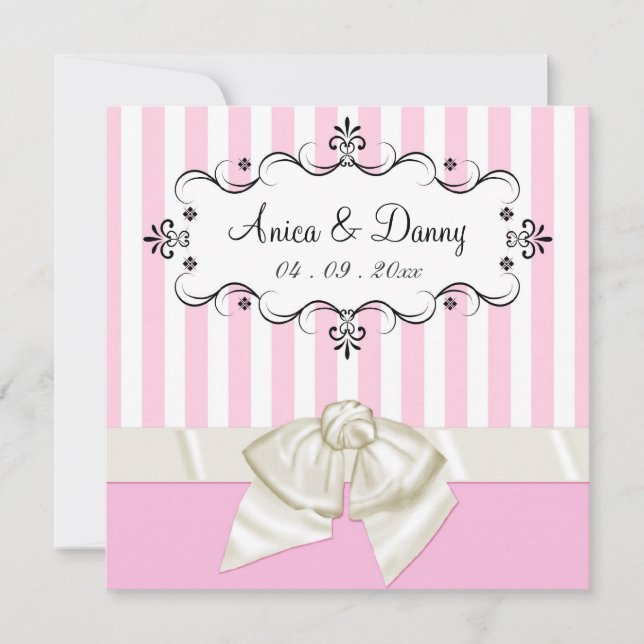 Invitaciones de boda personalizadas - para Anica y (Anverso)