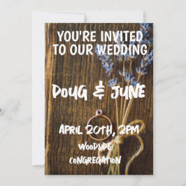 INVITACIONES DE BODA PERSONALIZADAS RÚSTICAMENTE
