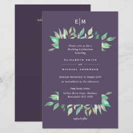 Invitaciones de boda Presupuesto Hojas de Verde Ma