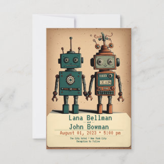 Invitaciones de boda rápidas con robots