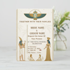 Invitaciones de Boda Reales Faraónicas 