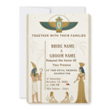 Invitaciones de Boda Reales Faraónicas