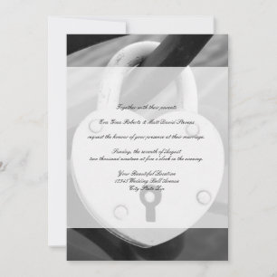 Invitaciones de boda románticas para el amor al co