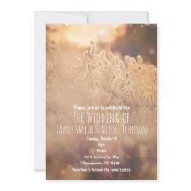 Invitaciones de boda rústicas de campo de flores