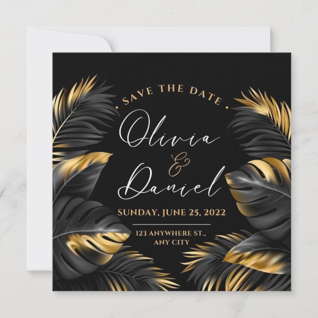 invitaciones de boda Save The Dates (Anverso)